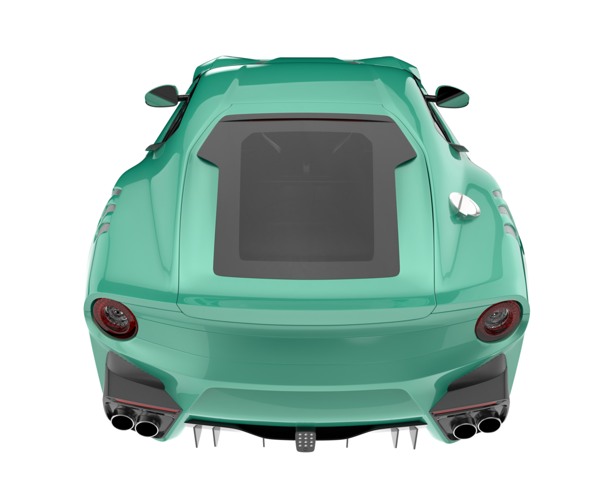 Sport car isolated on transparent background. 3d rendering - illustration png