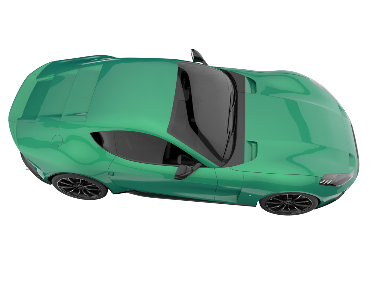 Sport car isolated on transparent background. 3d rendering - illustration png
