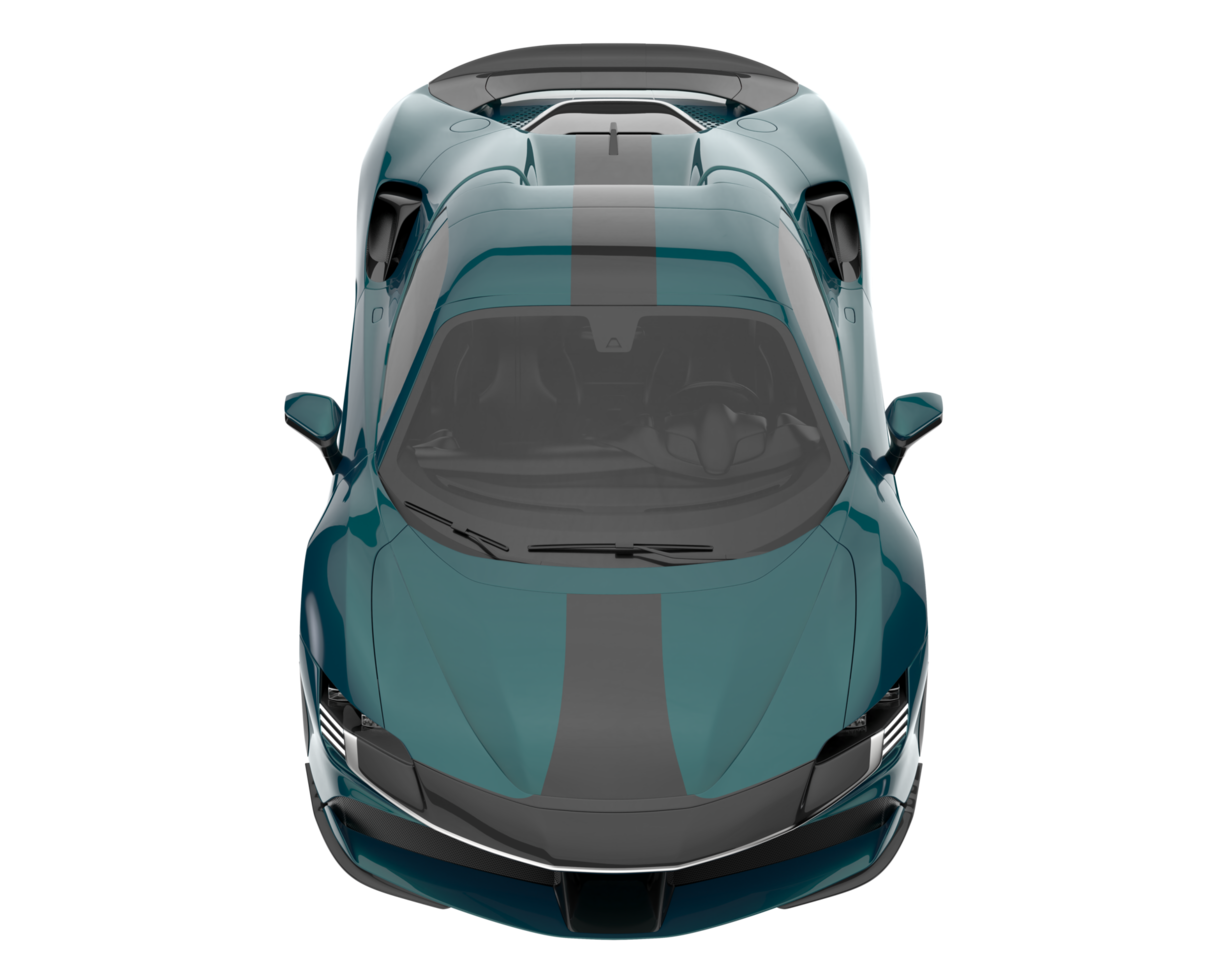 Sport car isolated on transparent background. 3d rendering - illustration png