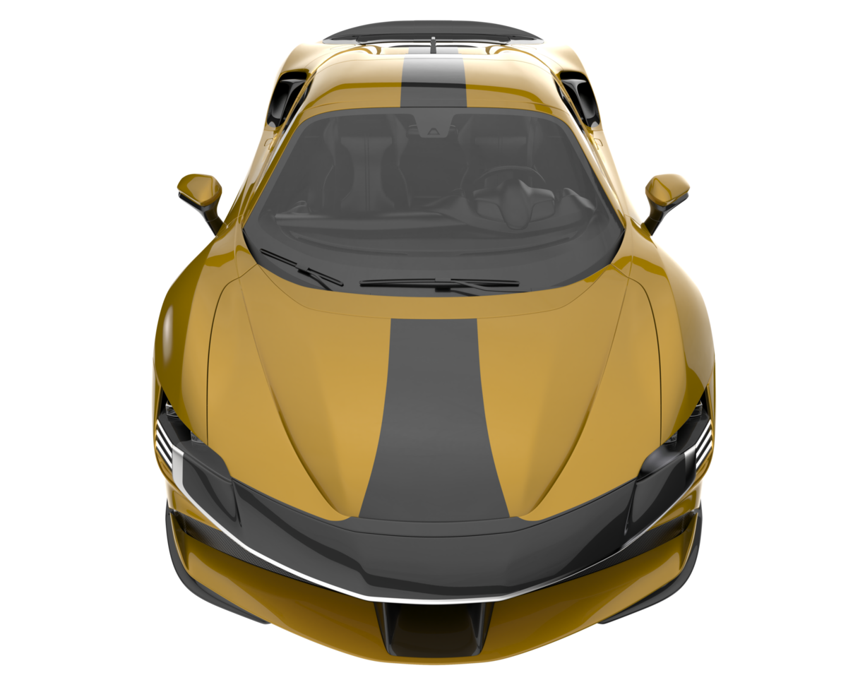 Sport car isolated on transparent background. 3d rendering - illustration png