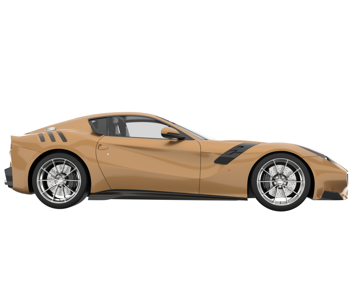 Sport car isolated on transparent background. 3d rendering - illustration png