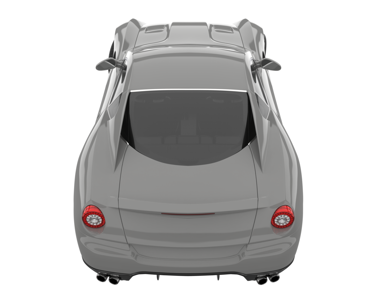 voiture de sport isolée sur fond transparent. rendu 3d - illustration png