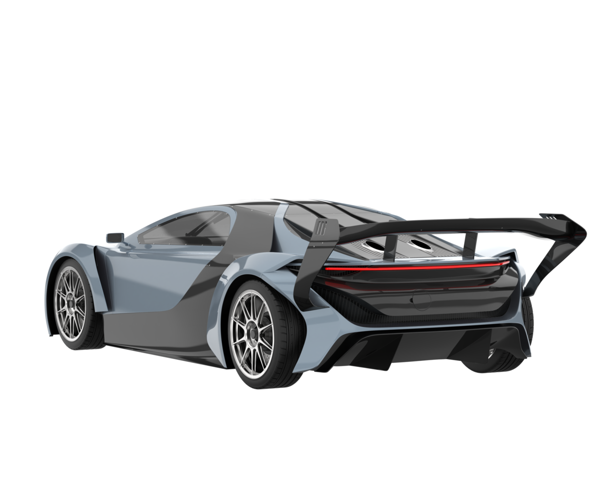 Sport car isolated on transparent background. 3d rendering - illustration png