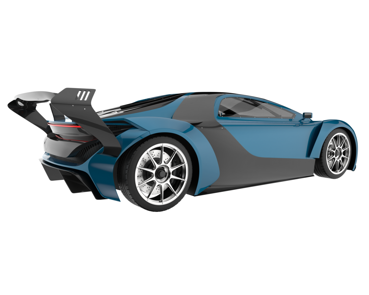 Sport car isolated on transparent background. 3d rendering - illustration png