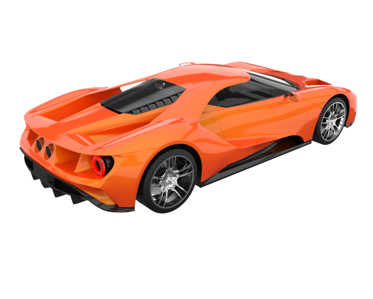 Sport car isolated on transparent background. 3d rendering - illustration png