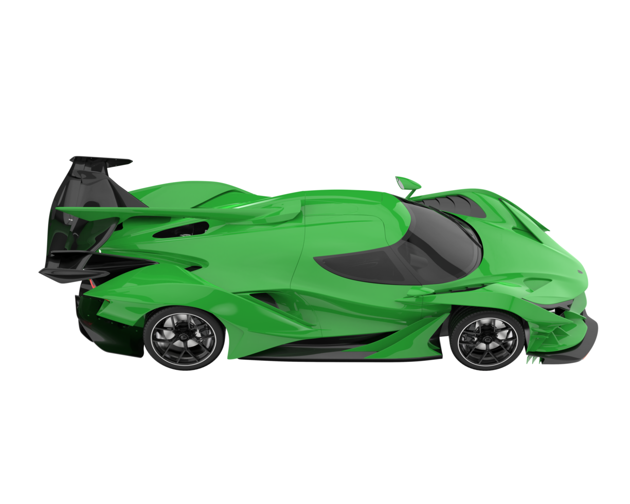 Sport car isolated on transparent background. 3d rendering - illustration png