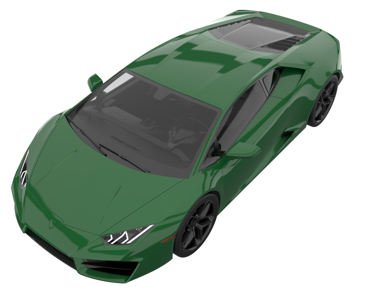 Sport car isolated on transparent background. 3d rendering - illustration png