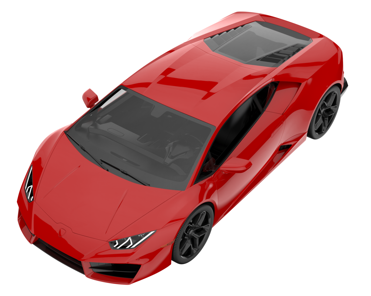 Sport car isolated on transparent background. 3d rendering - illustration png
