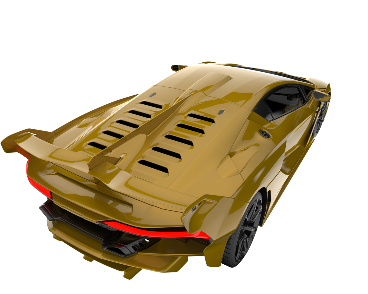 Sport car isolated on transparent background. 3d rendering - illustration png