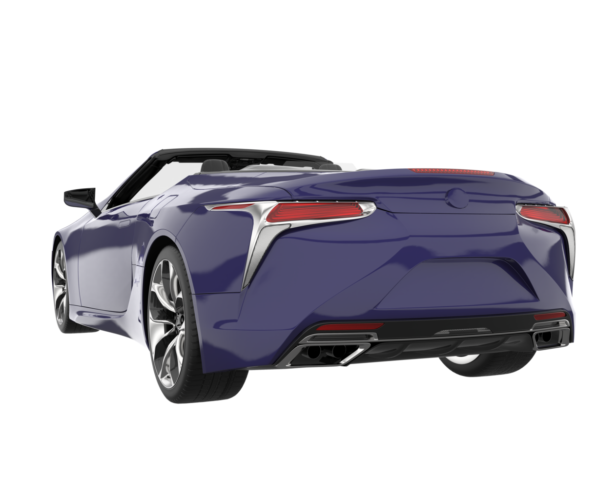 Sport car isolated on transparent background. 3d rendering - illustration png