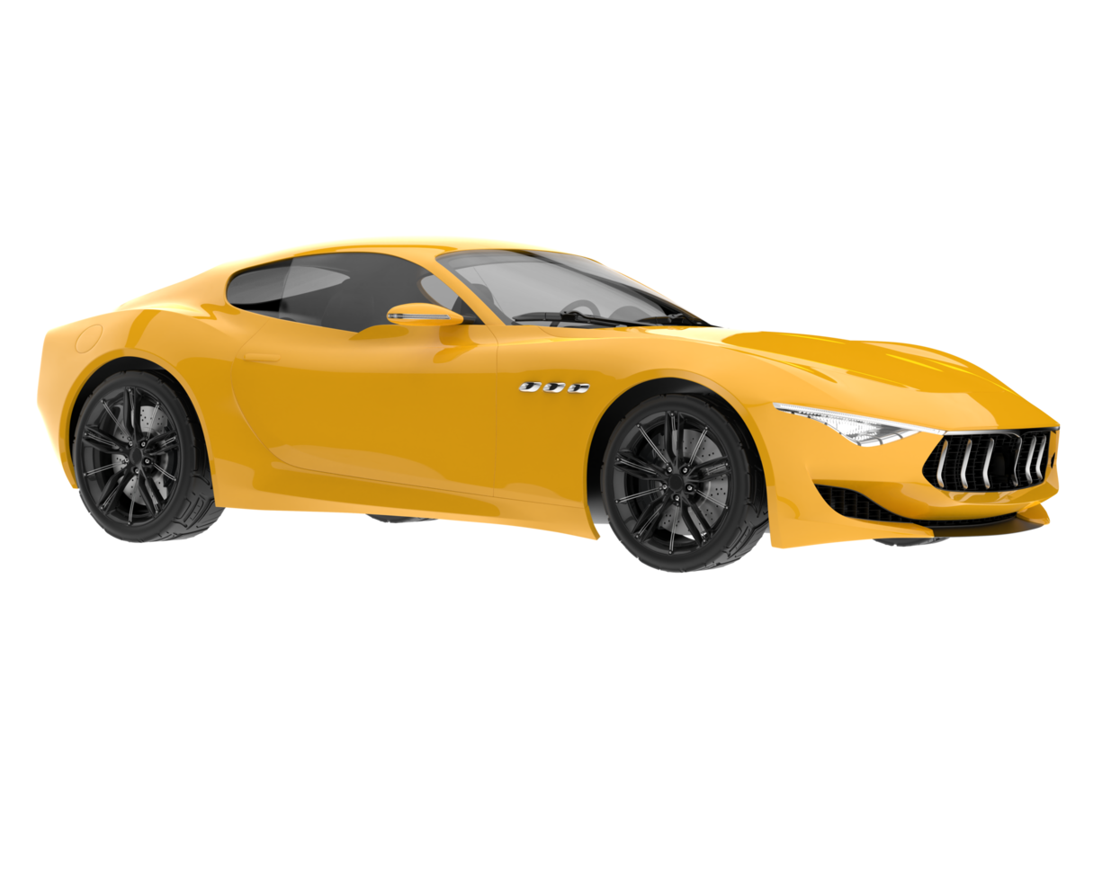 Sport car isolated on transparent background. 3d rendering - illustration png