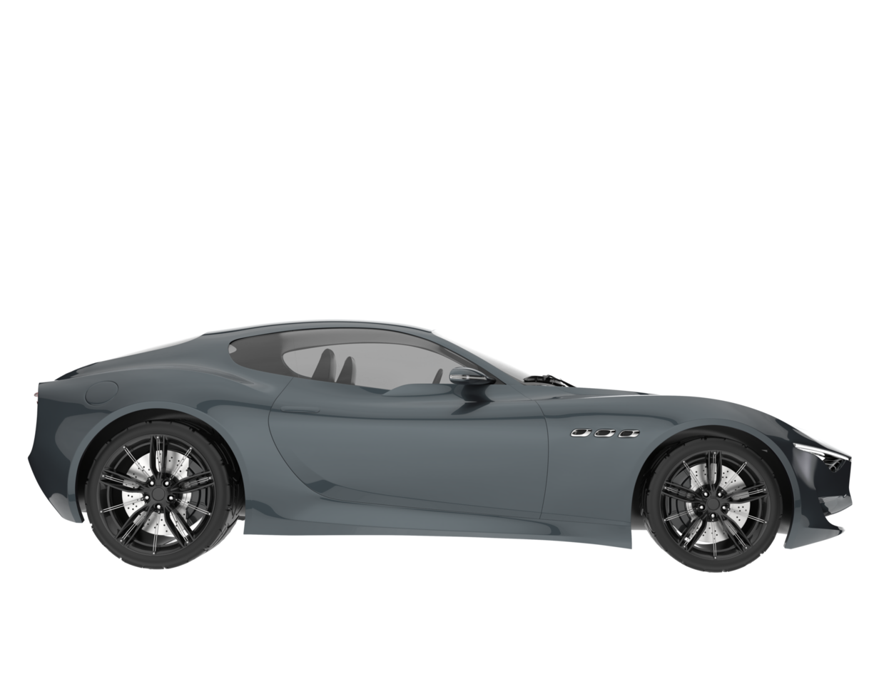 Sport car isolated on transparent background. 3d rendering - illustration png