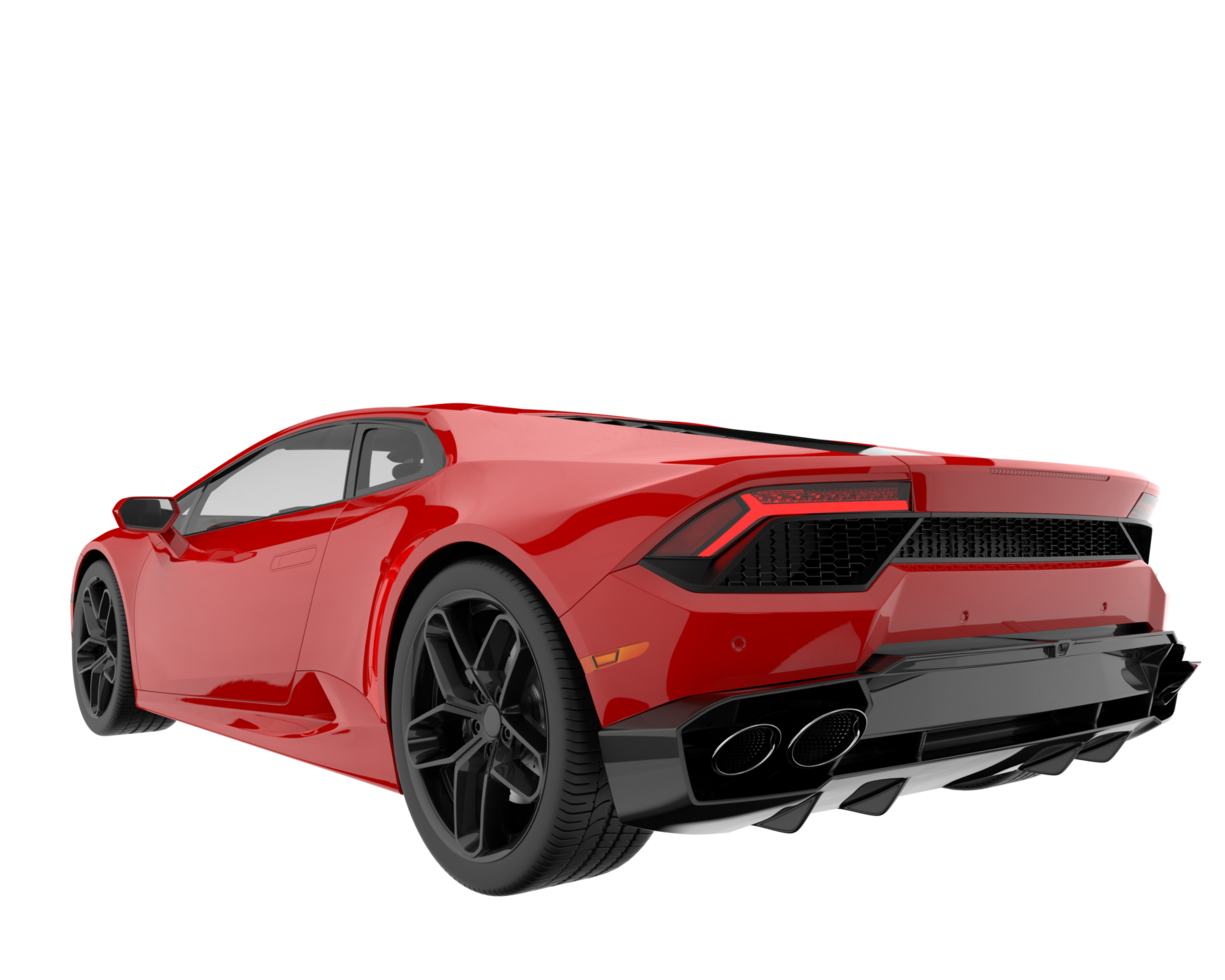 Sport car isolated on transparent background. 3d rendering - illustration png
