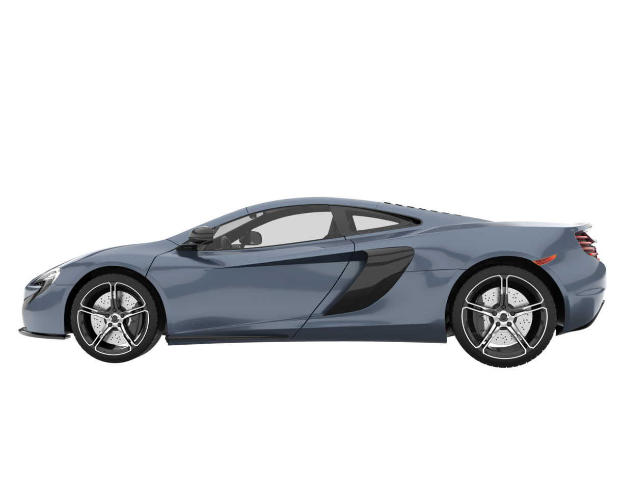 voiture de sport isolée sur fond transparent. rendu 3d - illustration png