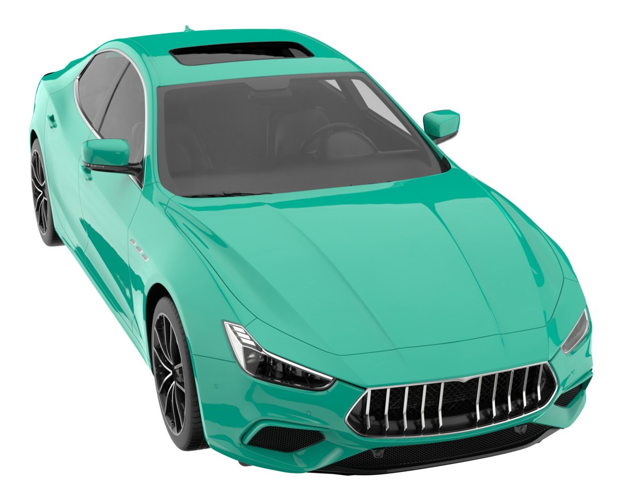 Sport car isolated on transparent background. 3d rendering - illustration png