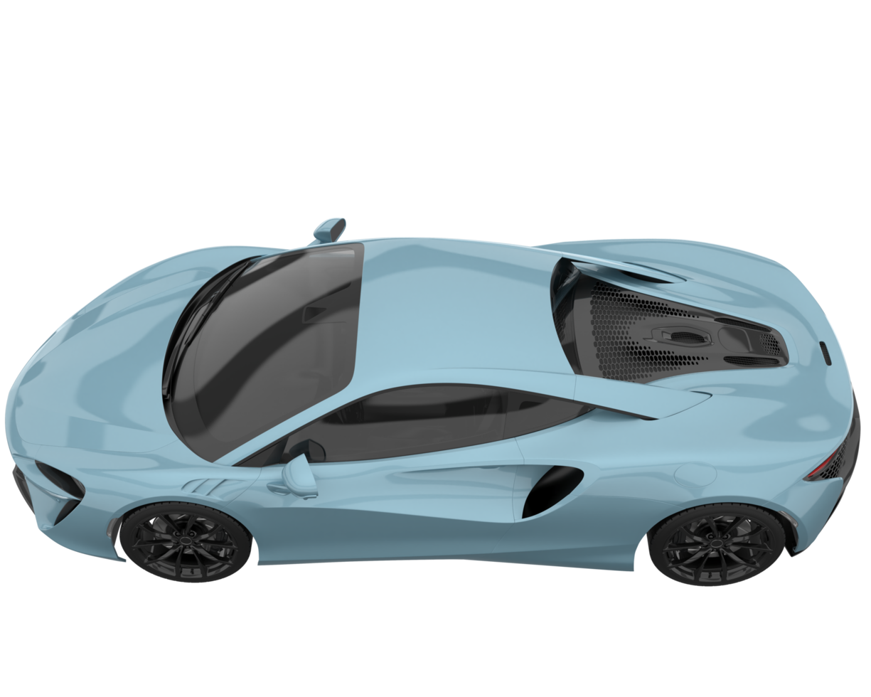 Sport car isolated on transparent background. 3d rendering - illustration png