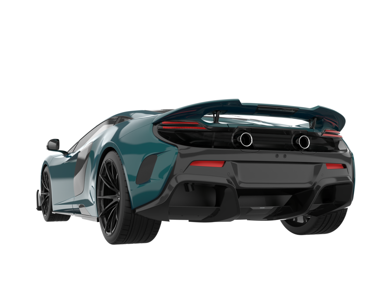 Sport car isolated on transparent background. 3d rendering - illustration png