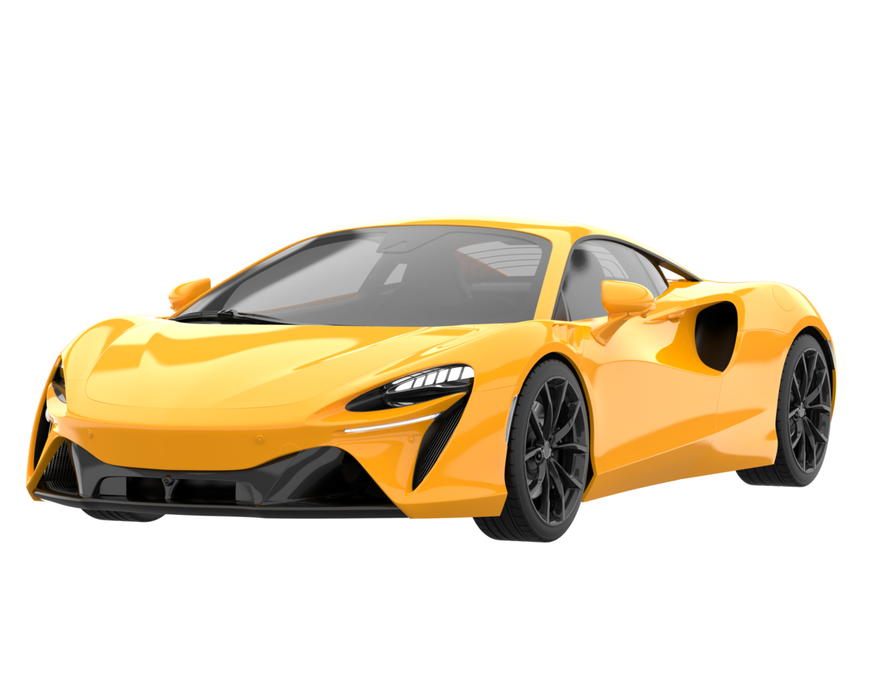 Sport car isolated on transparent background. 3d rendering - illustration png