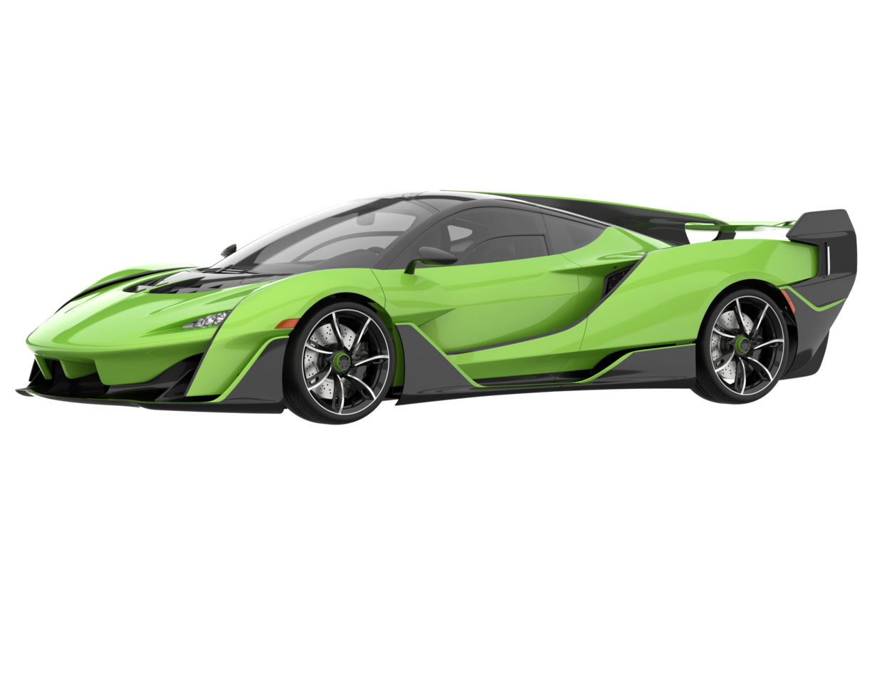 Sport car isolated on transparent background. 3d rendering - illustration png