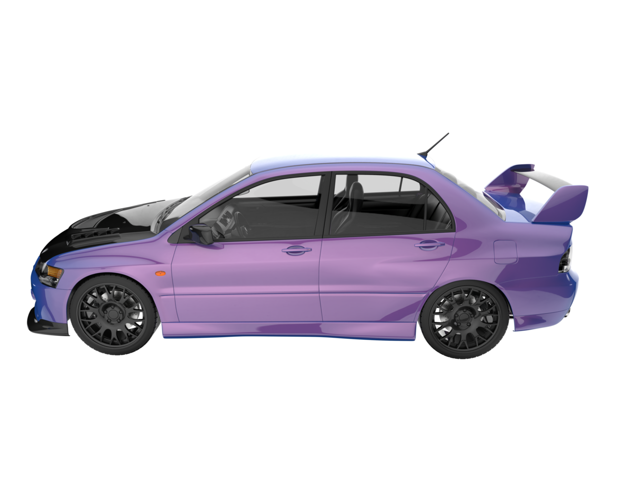 Sport car isolated on transparent background. 3d rendering - illustration png