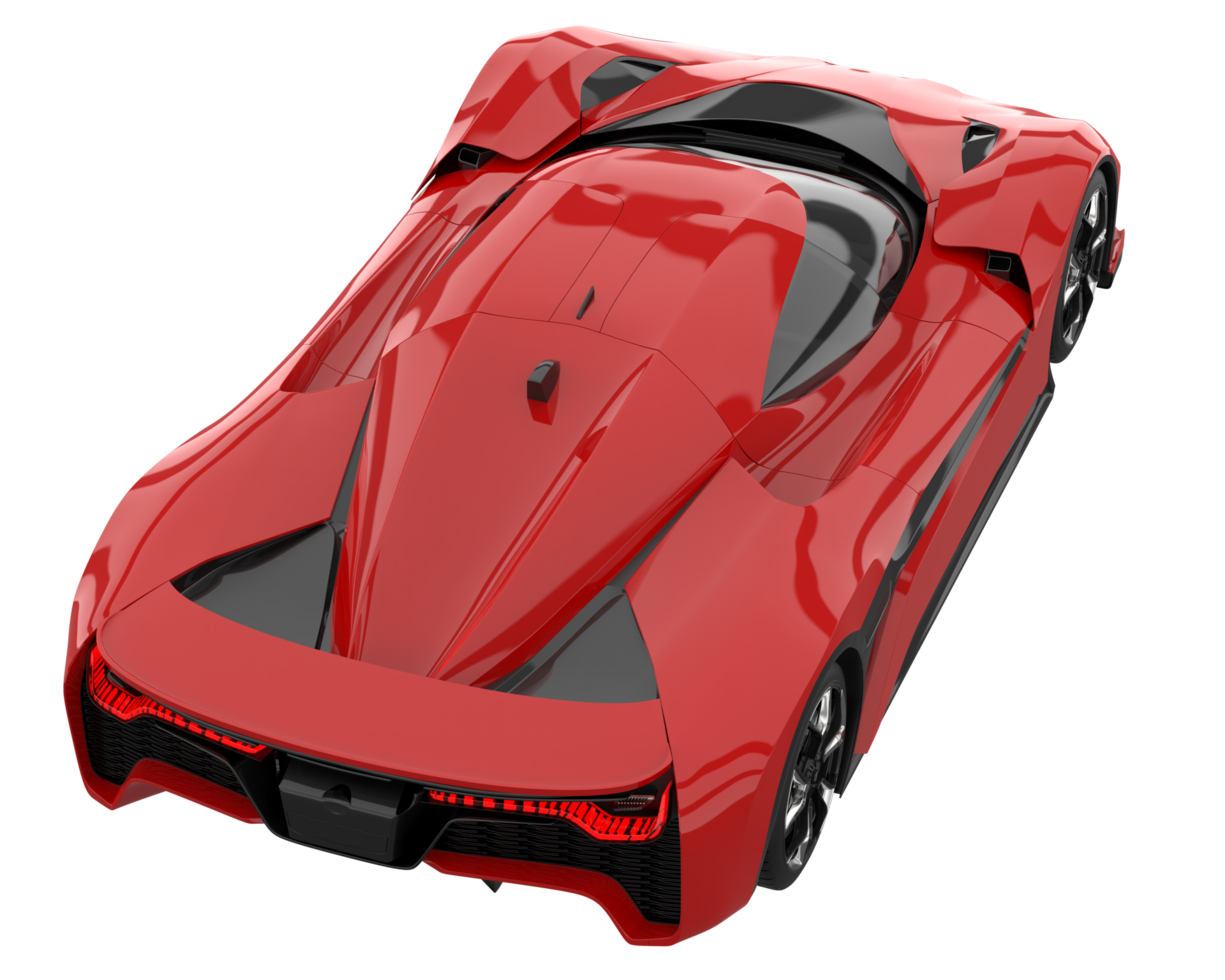 Sport car isolated on transparent background. 3d rendering - illustration png