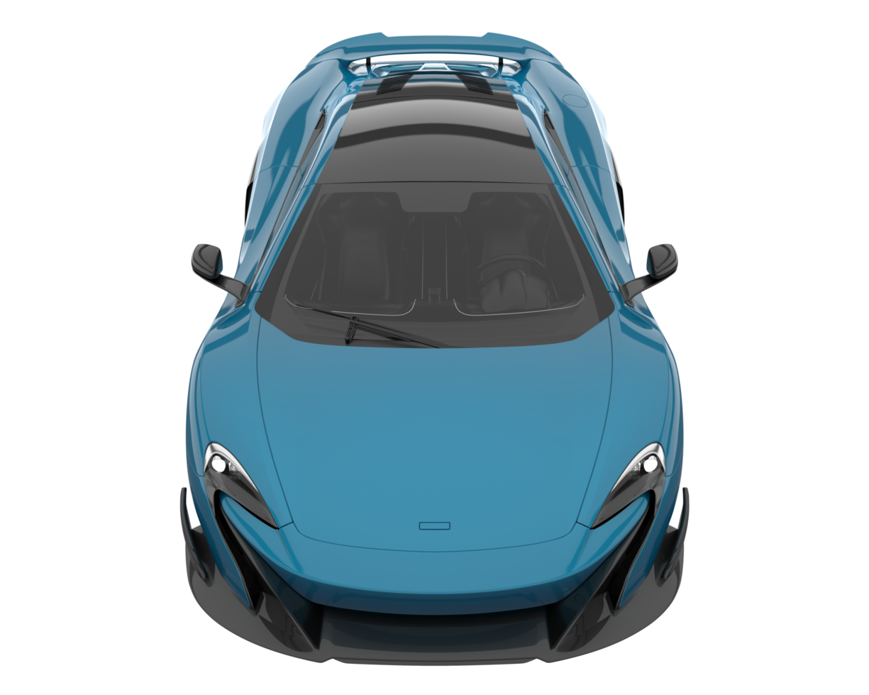 Sport car isolated on transparent background. 3d rendering - illustration png