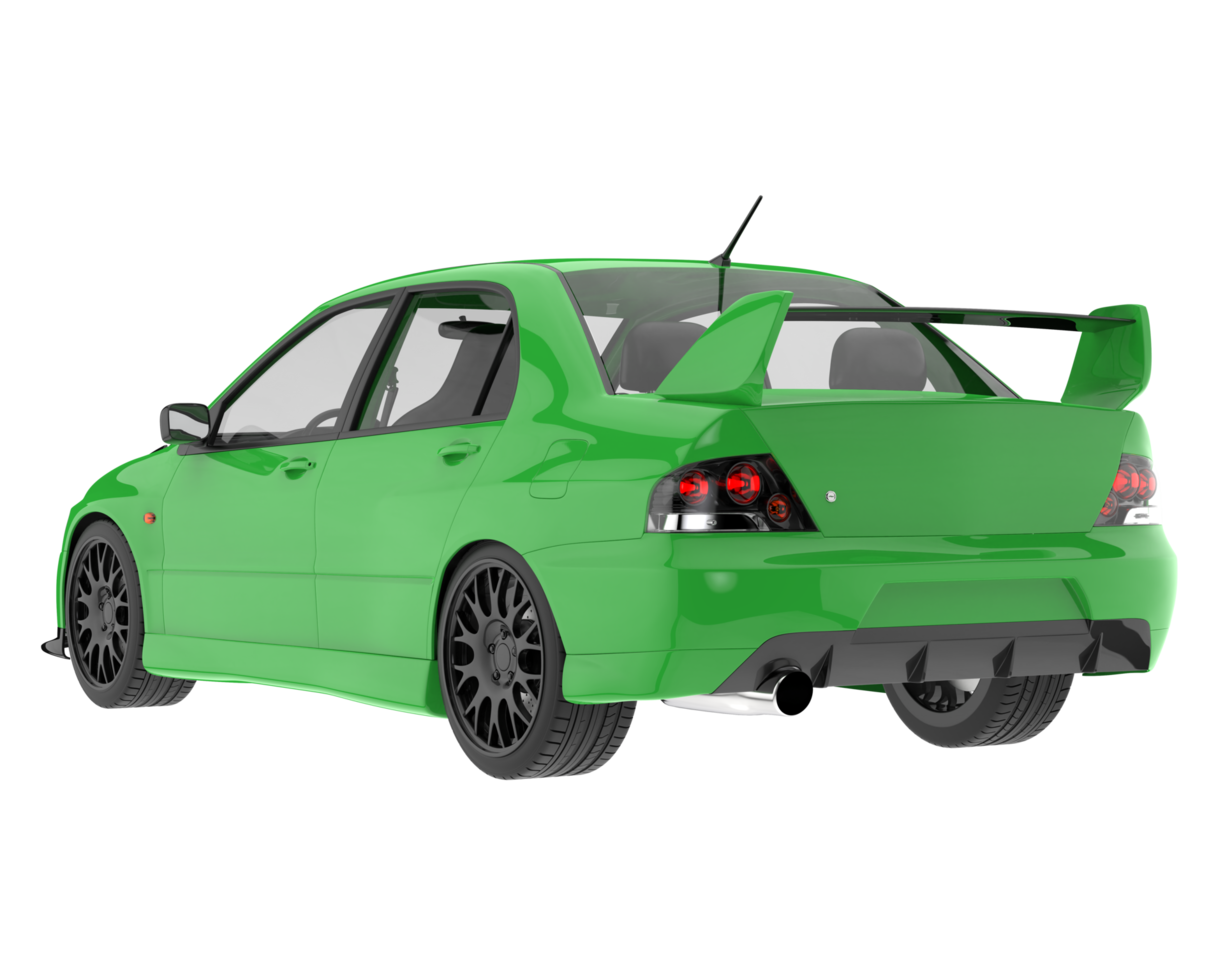 Sport car isolated on transparent background. 3d rendering - illustration png