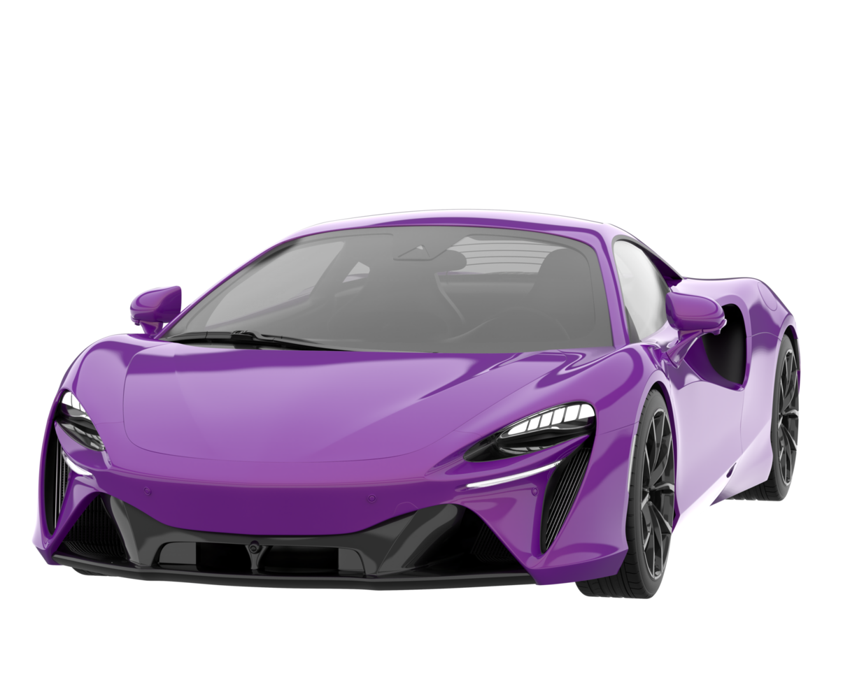 Sport car isolated on transparent background. 3d rendering - illustration png