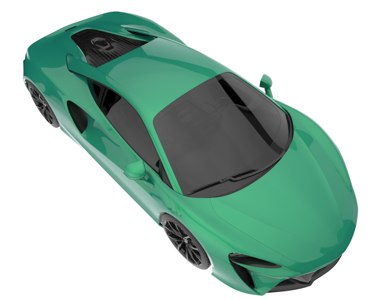 Sport car isolated on transparent background. 3d rendering - illustration png