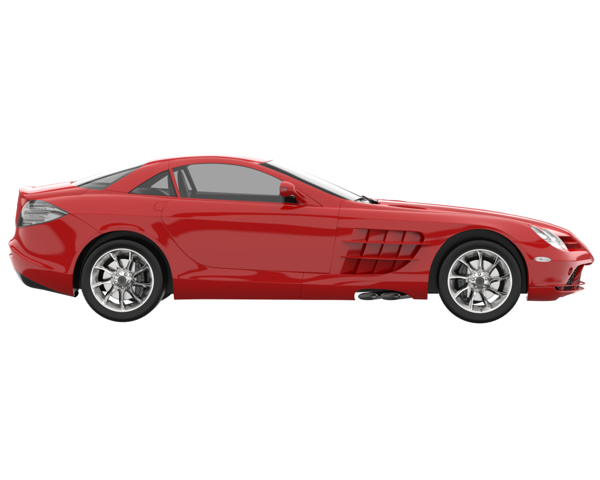 Sport car isolated on transparent background. 3d rendering - illustration png