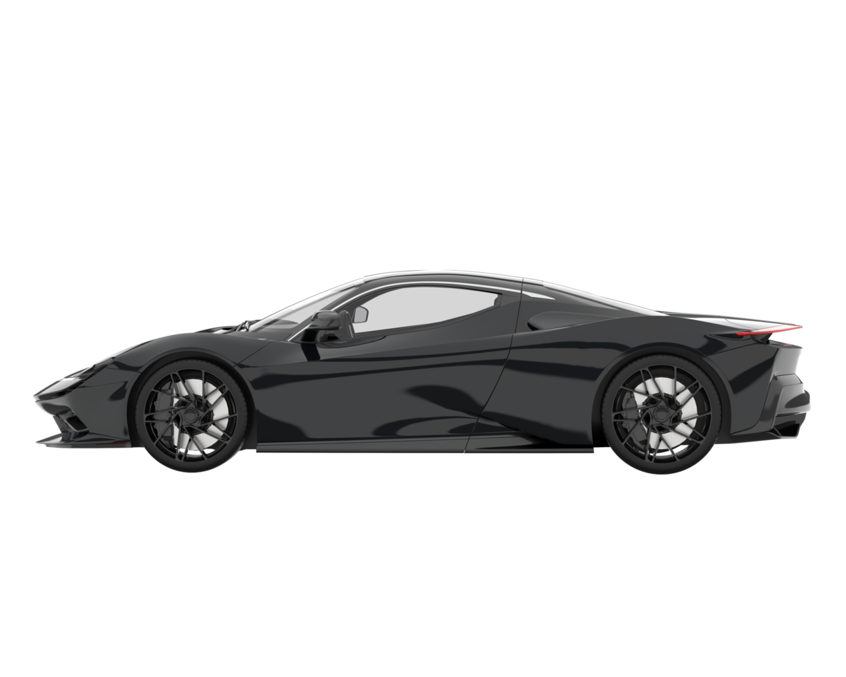 Sport car isolated on transparent background. 3d rendering - illustration png