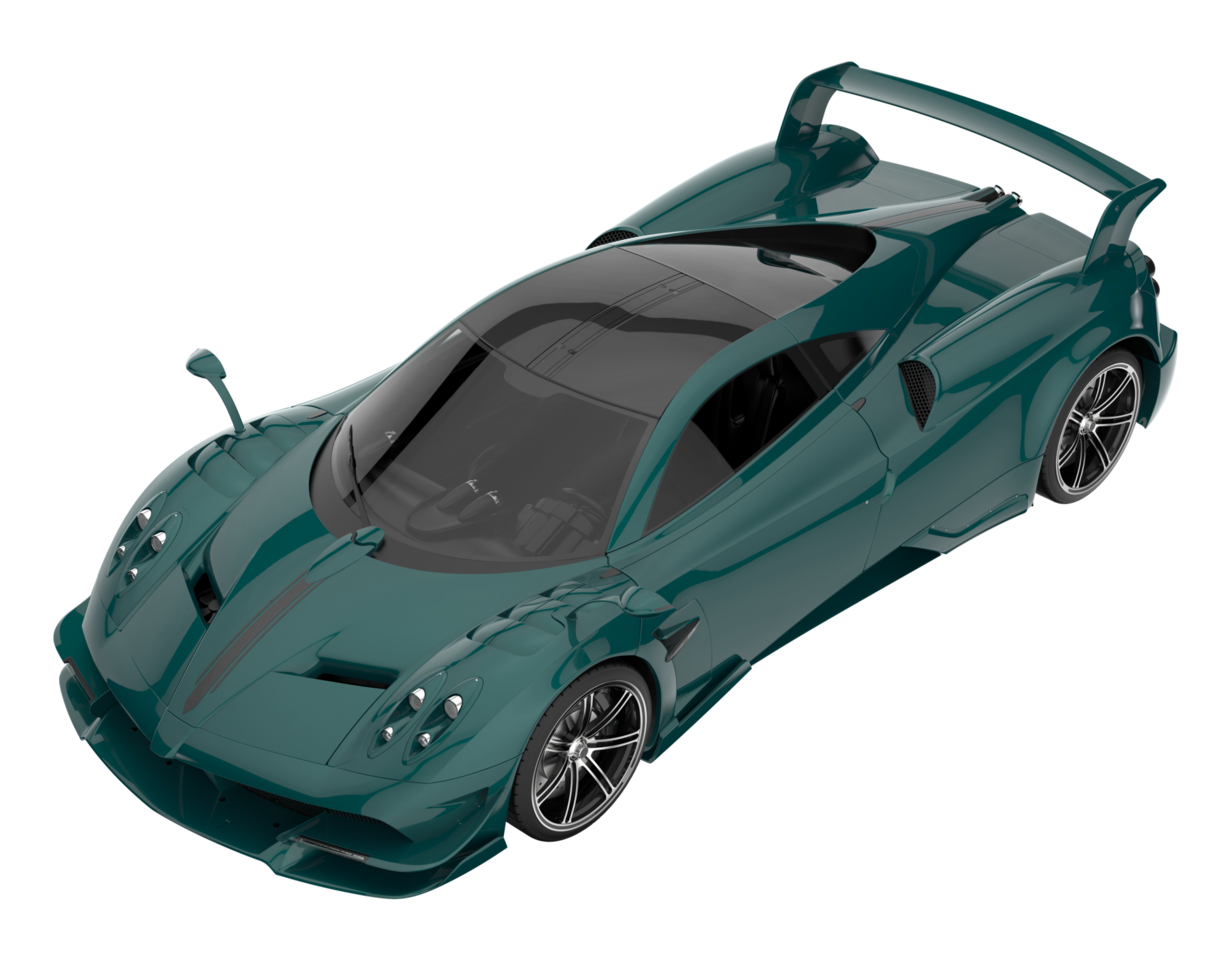 Sport car isolated on transparent background. 3d rendering - illustration png