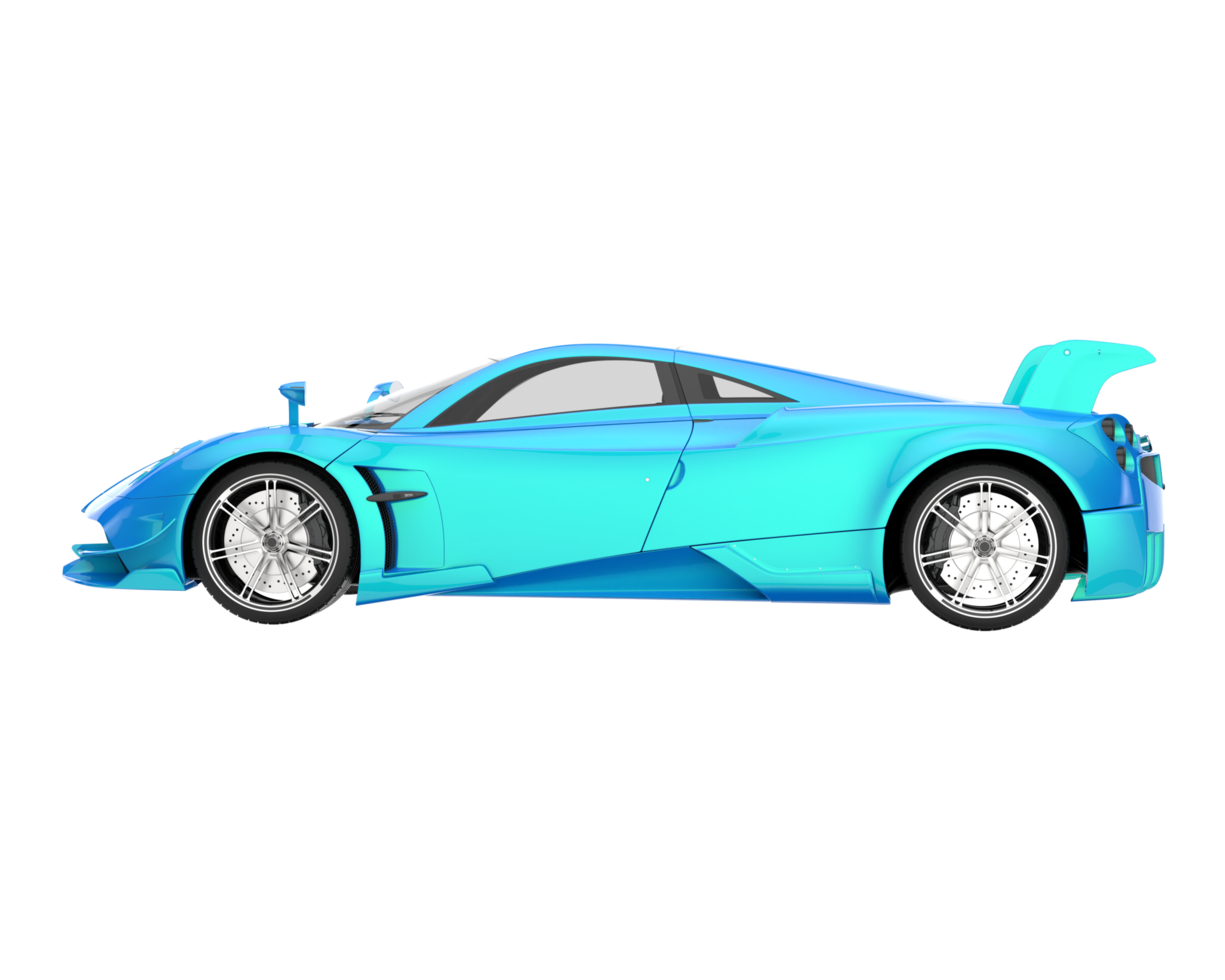 carro esporte isolado em fundo transparente. renderização 3D - ilustração png