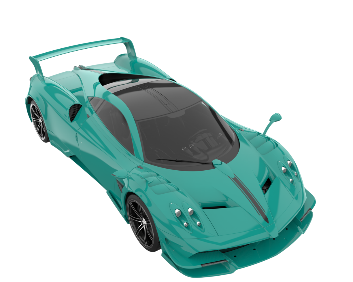 Sport car isolated on transparent background. 3d rendering - illustration png
