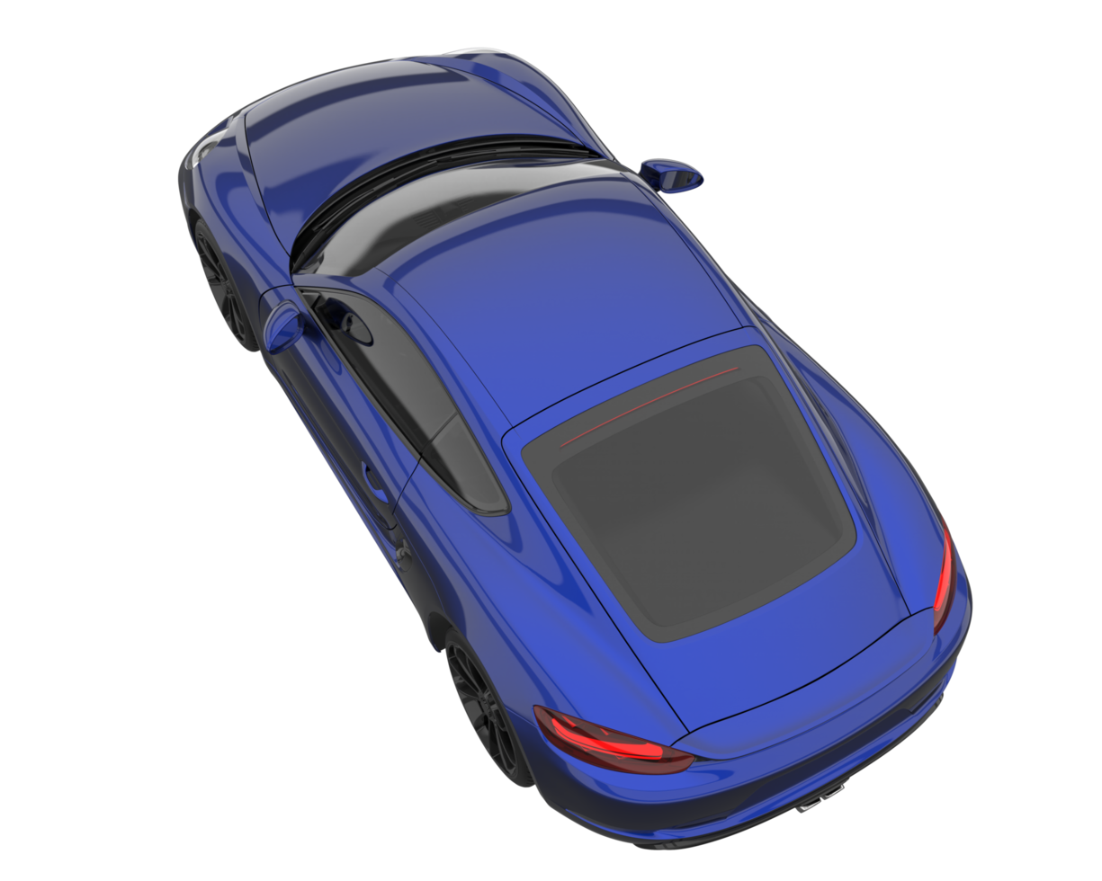 Sport car isolated on transparent background. 3d rendering - illustration png