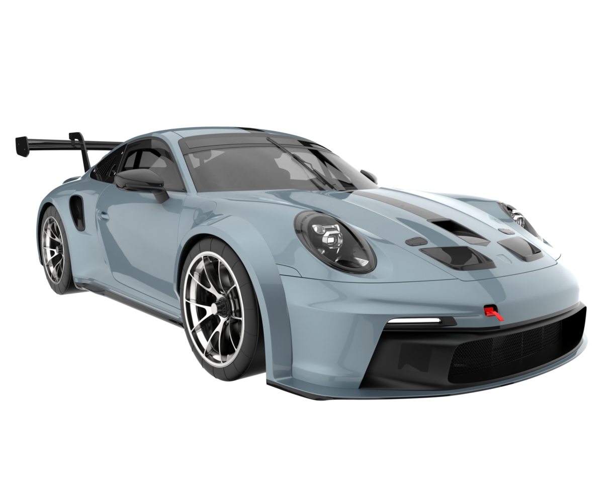 Sport car isolated on transparent background. 3d rendering - illustration png