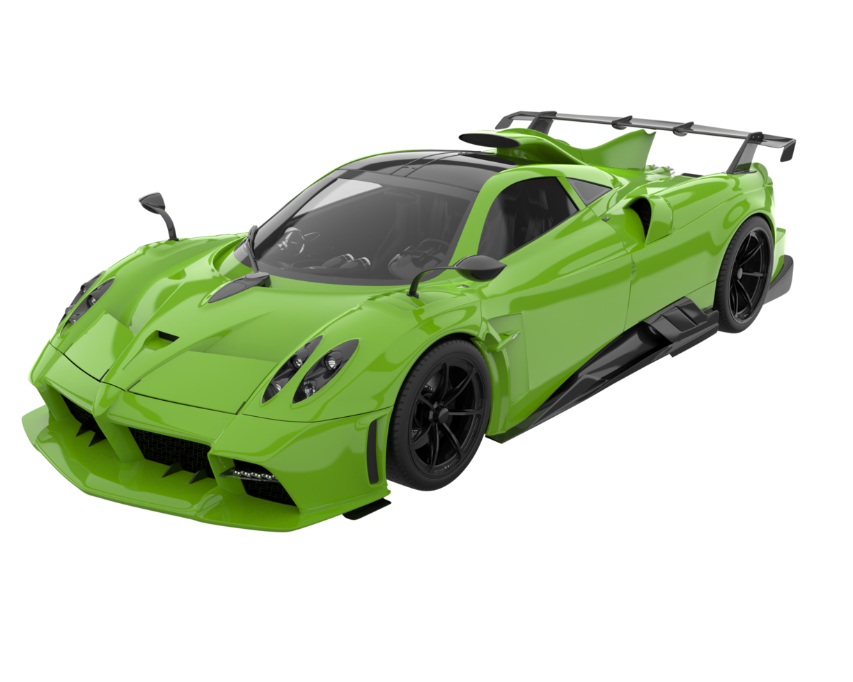 Sport car isolated on transparent background. 3d rendering - illustration png