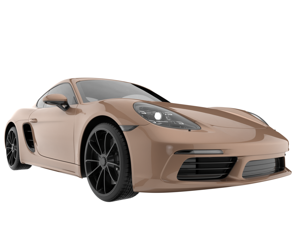 Sport car isolated on transparent background. 3d rendering - illustration png