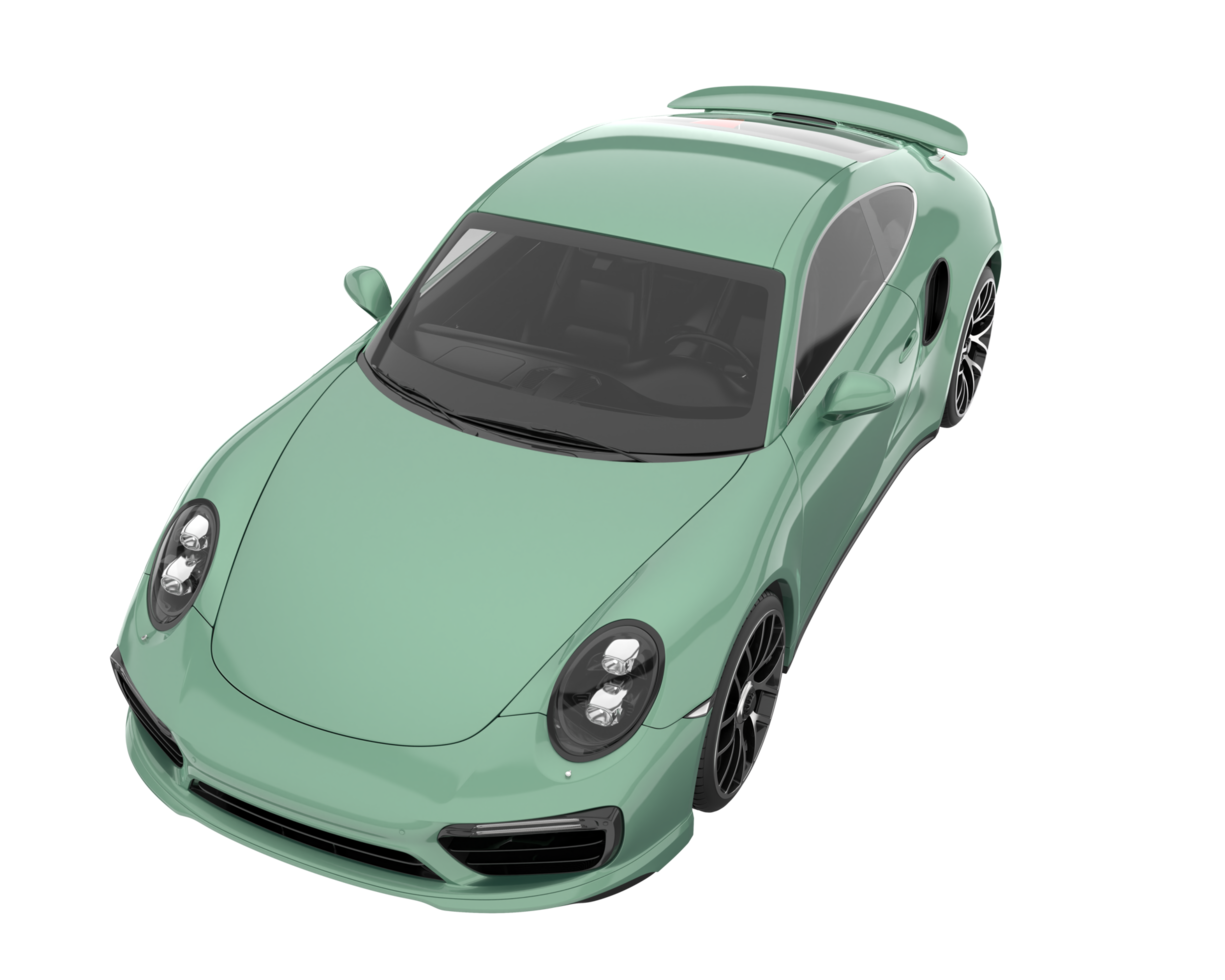 Sport car isolated on transparent background. 3d rendering - illustration png