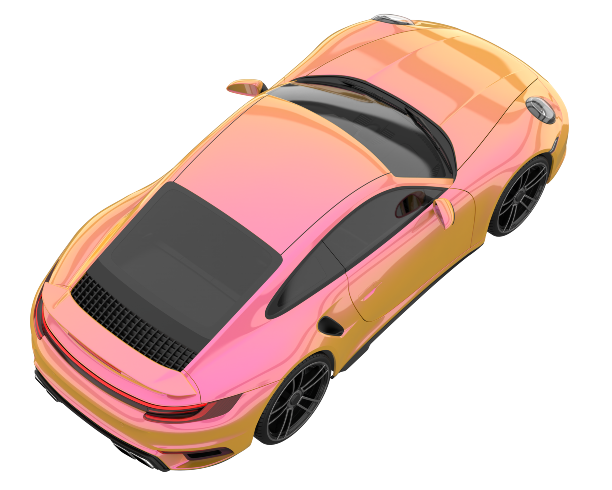 Sport car isolated on transparent background. 3d rendering - illustration png