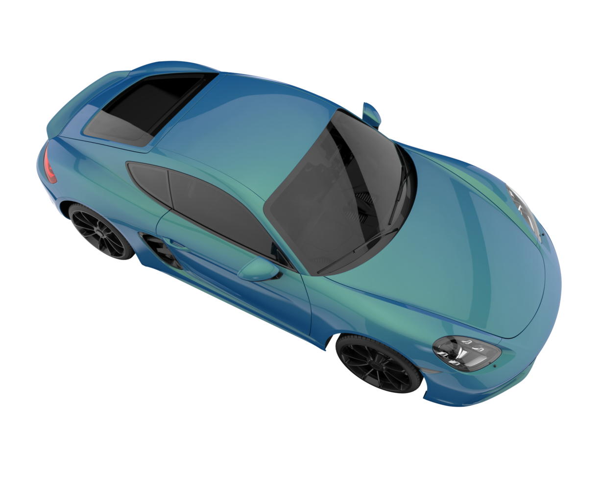 Sport car isolated on transparent background. 3d rendering - illustration png