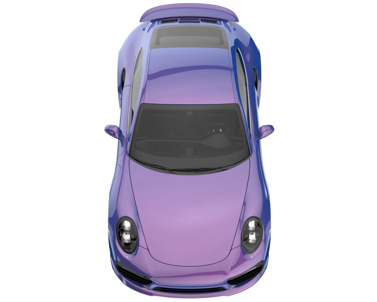 Sport car isolated on transparent background. 3d rendering - illustration png