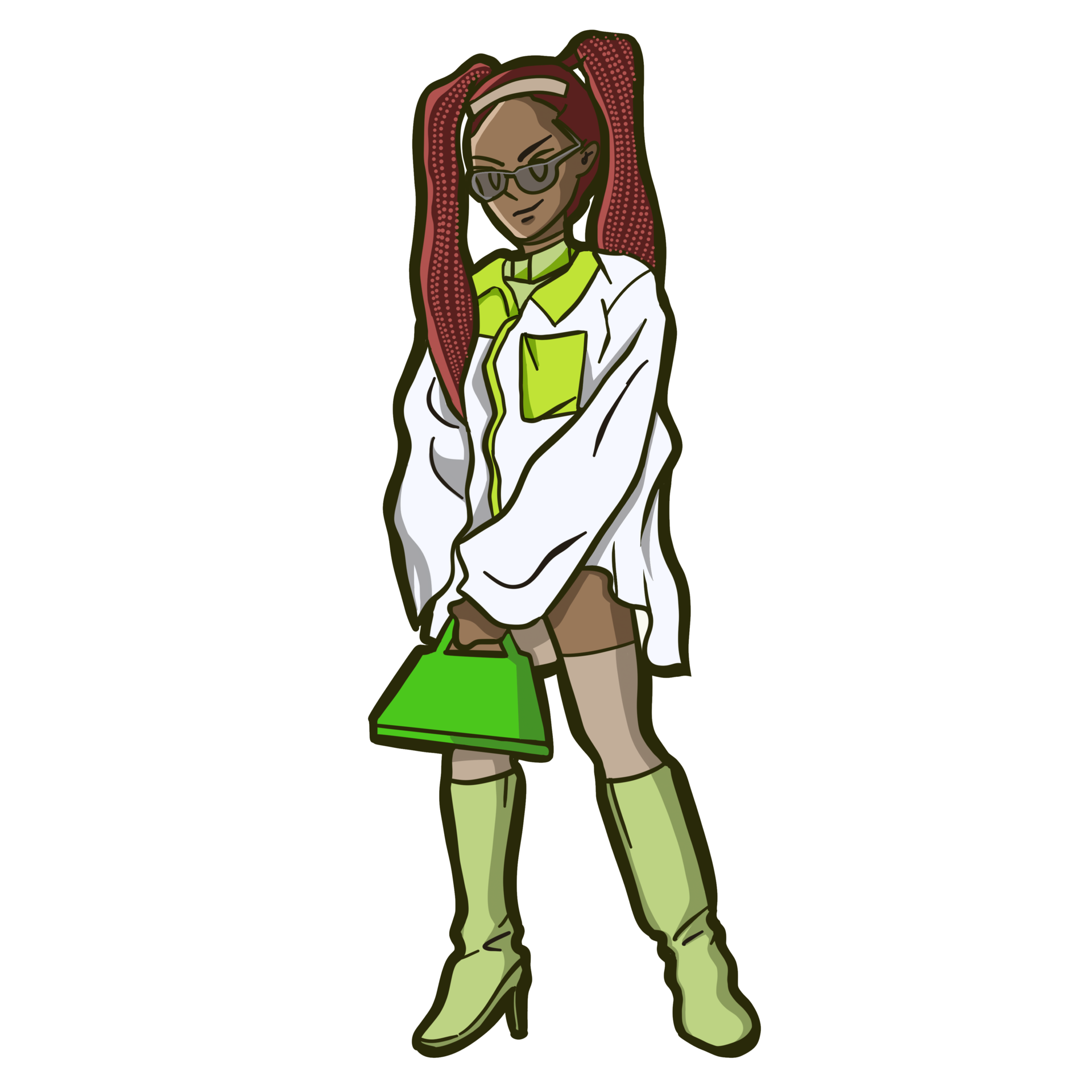 streetwear teen girl Illustration clip art collection 19169119 PNG