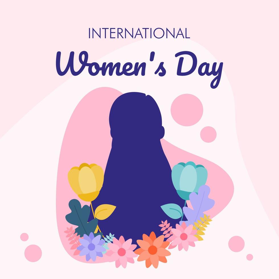 Women day vector illustration card