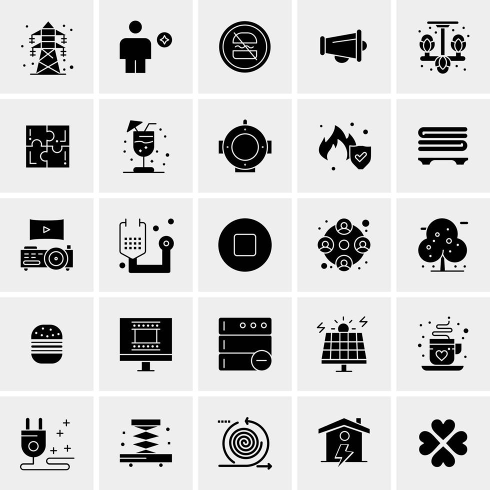 25 Universal Business Icons Vector Creative Icon Illustration to use in web and Mobile Related project