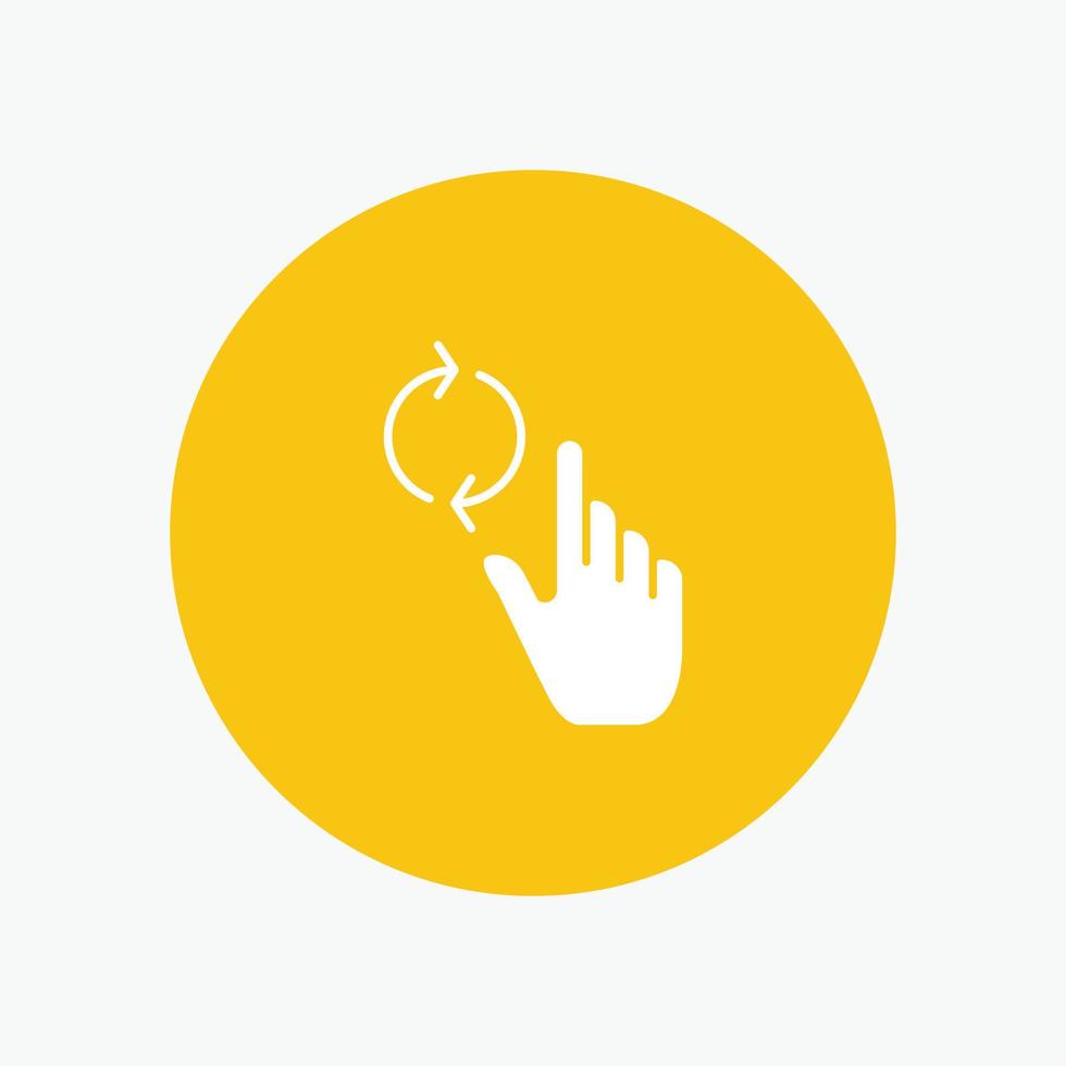 Finger Hand Refresh Gesture vector