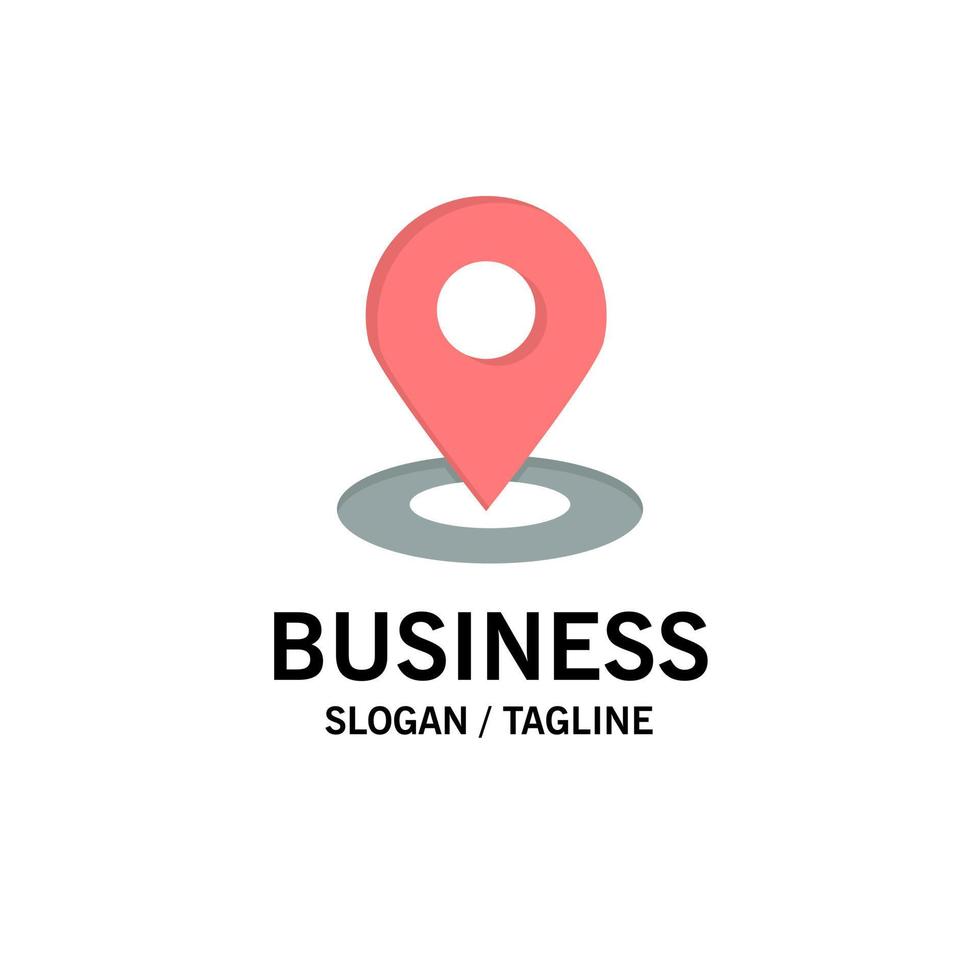Browse Map Navigation Location Business Logo Template Flat Color vector