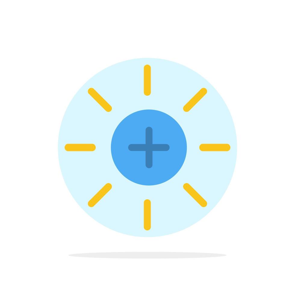 Brightness Interface Ui User Abstract Circle Background Flat color Icon vector