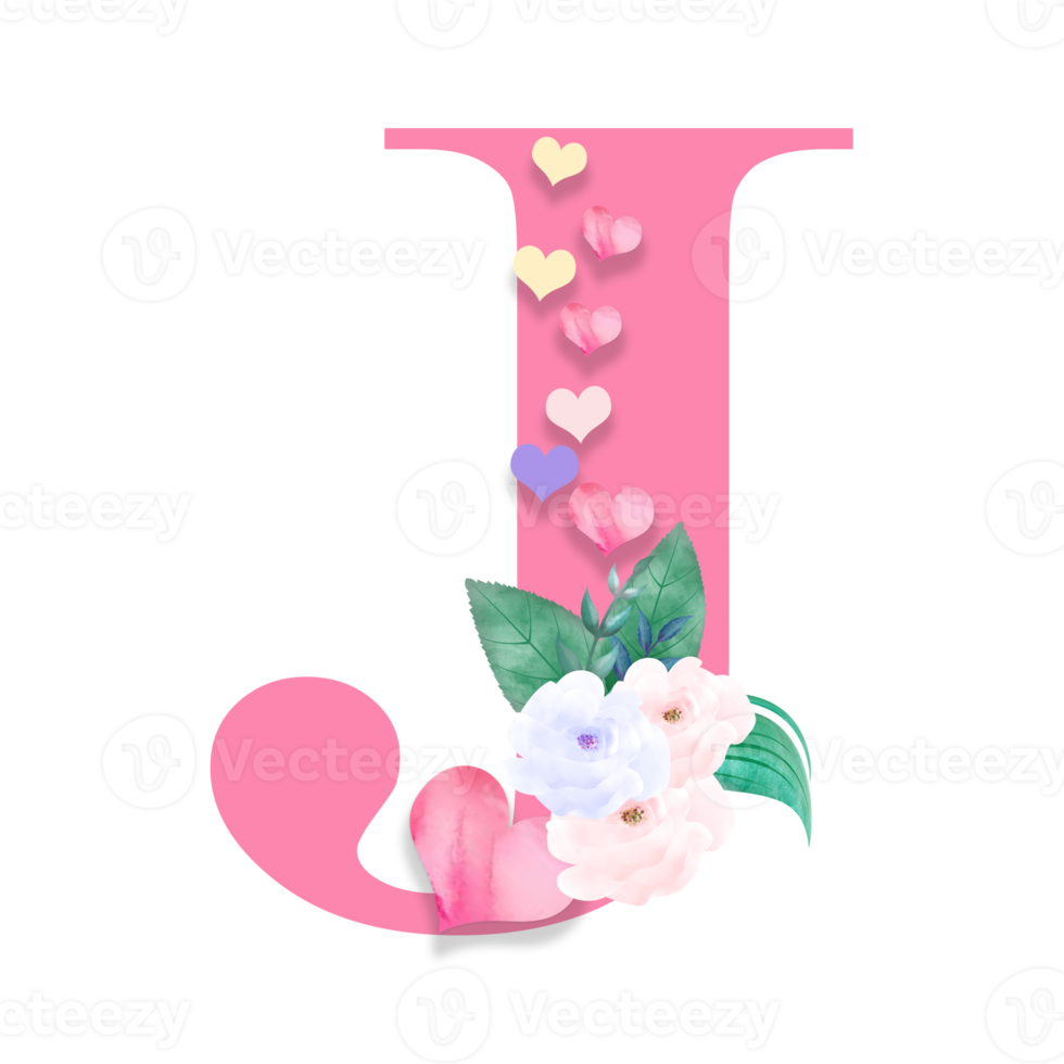 14th February, Valentine Alphabet Letter Design png
