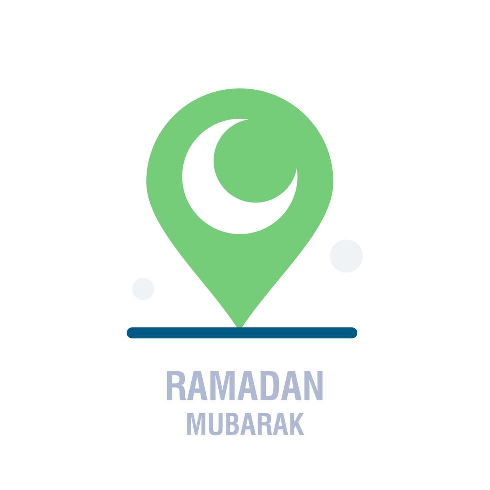 Ramadan icons Muslim islam prayer and ramadan kareem thin line icons set Modern flat style symbols isolated on white for infographics or web use vector